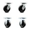 Service Caster Albion 16TM05101S 16TM05101R Caster Replacement Set ALB-SCC-30CS515-PHR-2-R515-2 - alternate 1